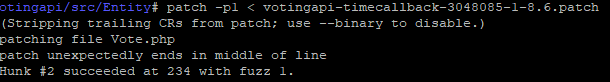 drupal8如何给Voting API报错打补丁